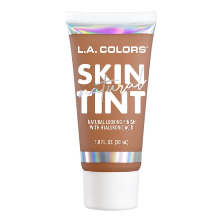 L.A. COLORS Natural Skin Tint Lightweight Hydrating Foundation, Chestnut, 1 fl oz