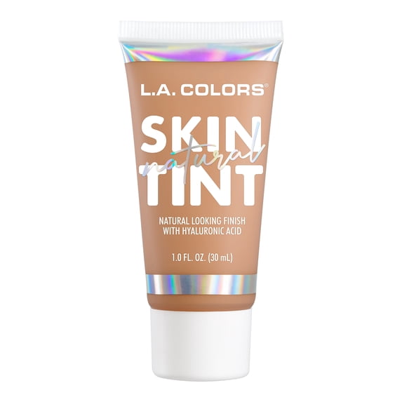 L.A. COLORS Natural Skin Tint Lightweight Hydrating Foundation, Warm Tan, 1 fl oz