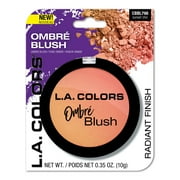 L.A. COLORS Ombre Radiance & Soft Glowing Powder Blush, Sunset, 0.35 oz