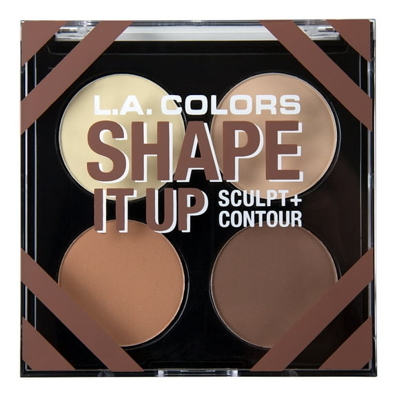 L.A. COLORS Shape it Up Contour Palette, Tan-Brown Shade, 0.49 oz