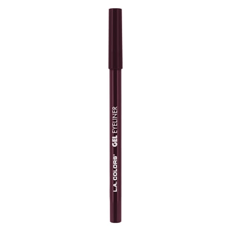 L.A. COLORS Smudge & Transfer Proof Smooth Glide-on Gel Eyelinger, Burgundy, 0.05 oz