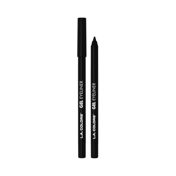 L.A. COLORS Smudge & Transfer proof Smooth Glide-on Gel Eyeliner, Midnight Black