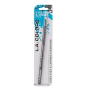 L.A. COLORS Smudge-proof 2-in-1 ultra-fine Eyeliner & Brow Pencil, Black Brown