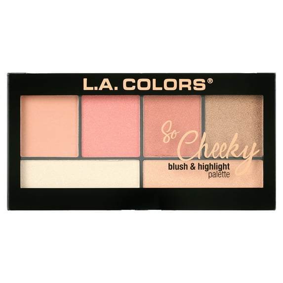 L.A. COLORS So Cheeky Blush & Highlighter, Peaches and Cream, 0.78 fl oz
