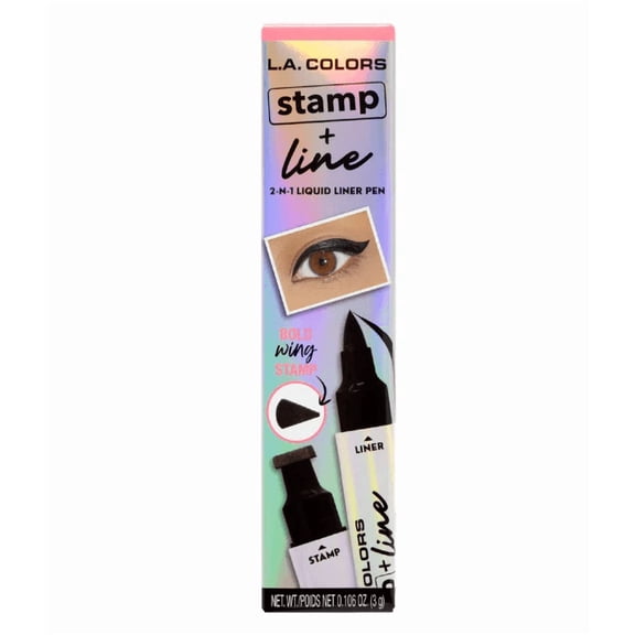 L.A. COLORS Stamp + Line Double Wing Eye Stamp Pen - Eyeliner