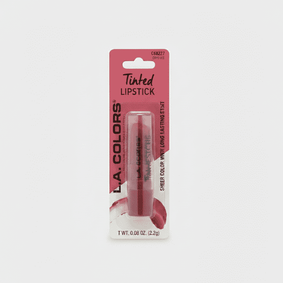 L.A. COLORS Tinted Lipstick Sheer Color Long Lasting Stain C68227 Berry 0.08oz (Good Girl)