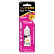 L.A. COLORS Ultimate Hold Precision Tip Super Nail Glue, Clear, 0.10 oz