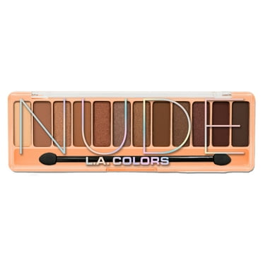 L.A. COLORS Ultra-Buttery & Vibrant Color Vibe Eyeshadow Palette, Nude