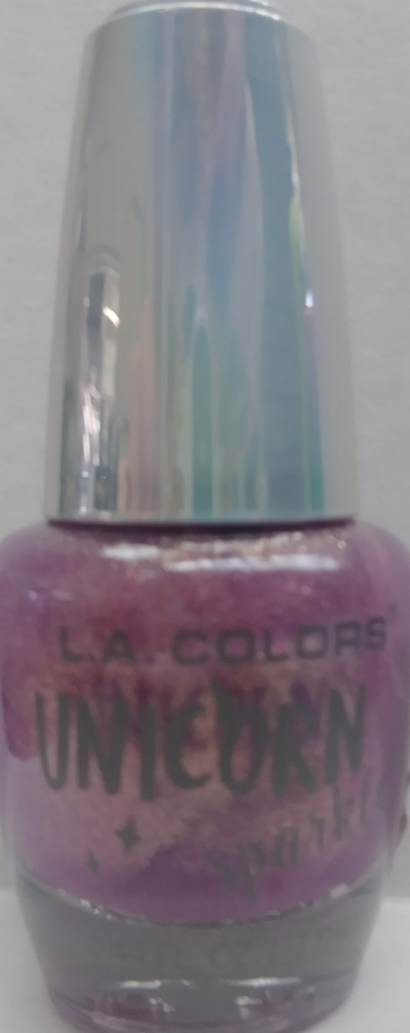 L.A. COLORS Unicorn Sparkle Nail Polish, CNL83 Candy Cloud - Walmart.com