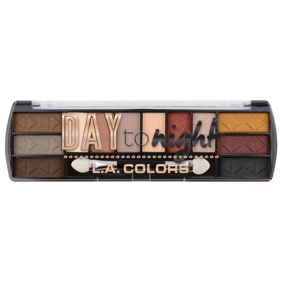 L.A. Colors Day to Night Vibrant & Pigmented Eyeshadow Palette, Sundown
