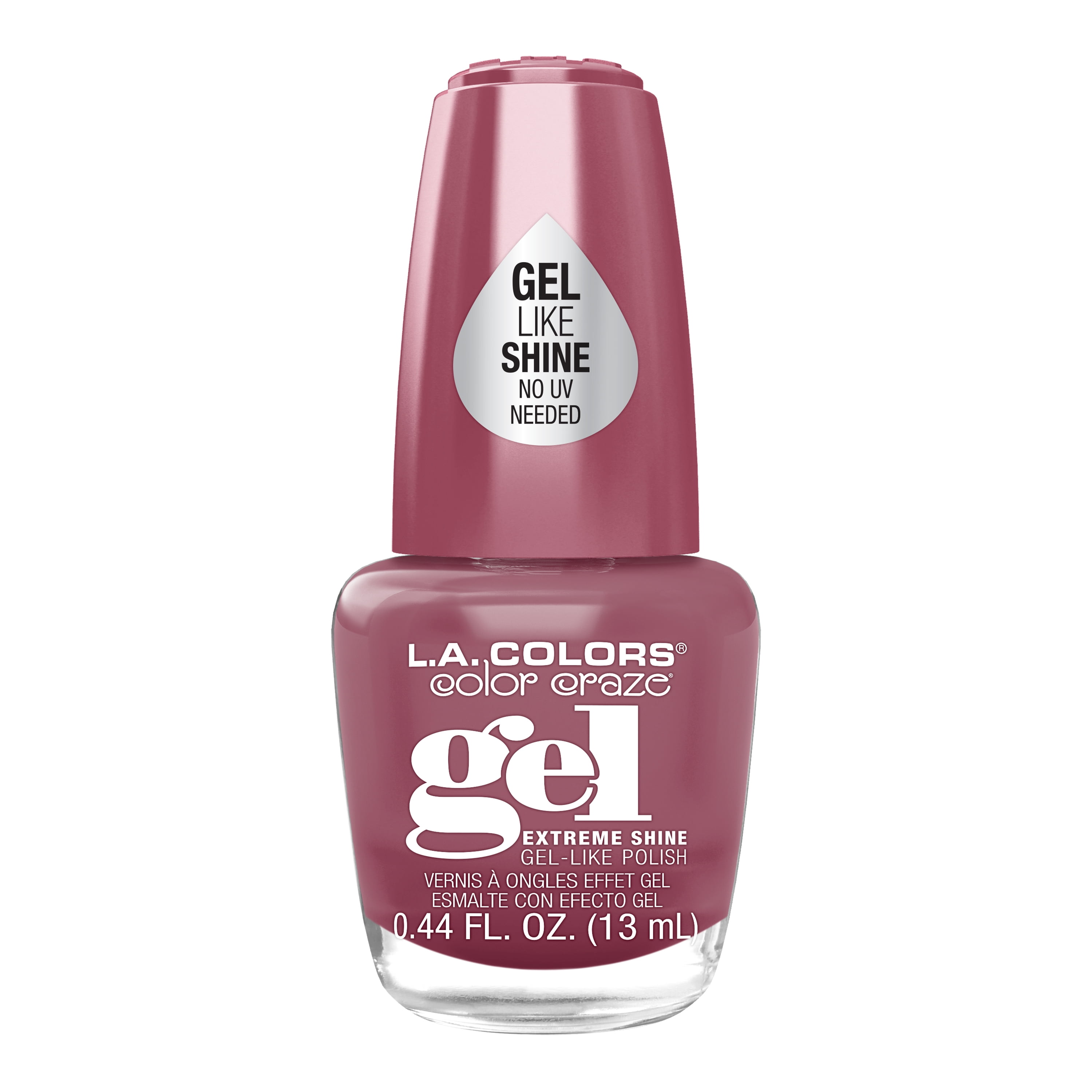 L.A. COLORS Gel-like Nail Polish, Flurry Shade, 0.44 fl oz, Long