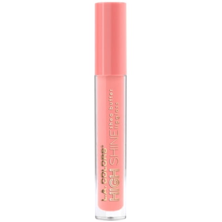 L.A. Colors High Shine Shea Butter Lip Gloss, Baby Cakes 0.14 oz (Pack of 3)