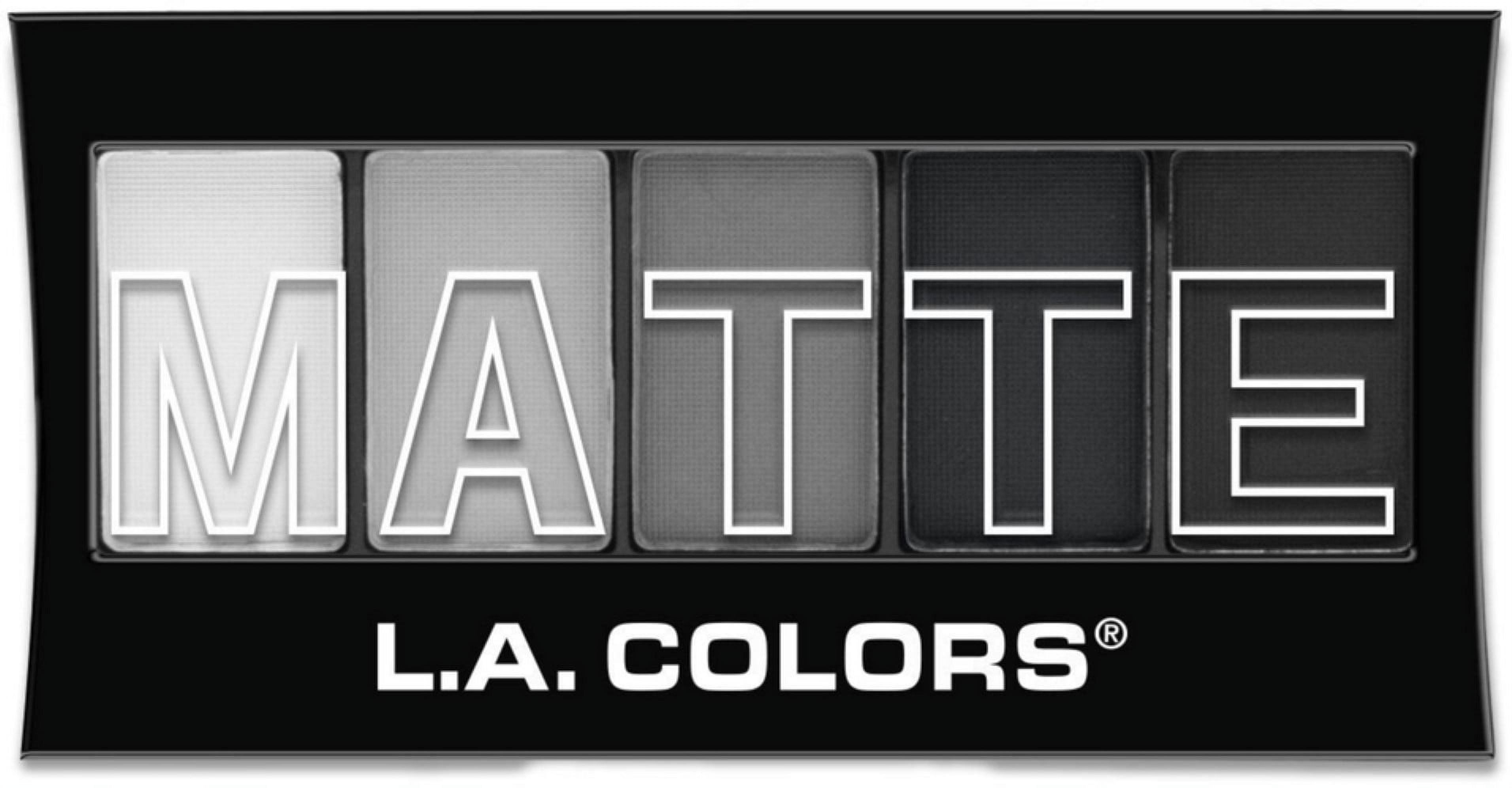 L.A. Colors Matte Eyeshadow Palette, Black Lace