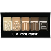 L.A. Colors Matte Eyeshadow Palette, Brown Tweed