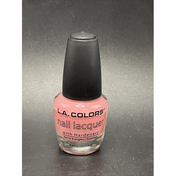 L.A. COLORS Nail Lacquer with Hardeners, #518 Bashful, 0.44 fl oz