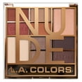 thumbnail interactive-video image 1 of L.A. Colors Pigmented 10-Color, Color Block Eyeshadow Palette, Nude, 1 of 6