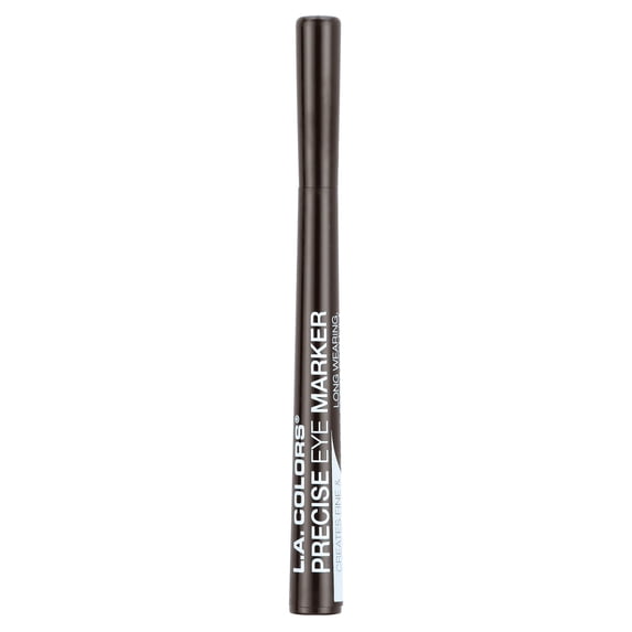 L.A. COLORS Precise Felt Slim Tip transfer-proof Liquid Eyeliner, Black, 0.07 oz