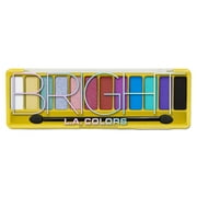 L.A. COLORS Color Vibe 12 Color Eyeshadow Palette, Ultra-Buttery & Vibrant, Bright, 0.30 oz