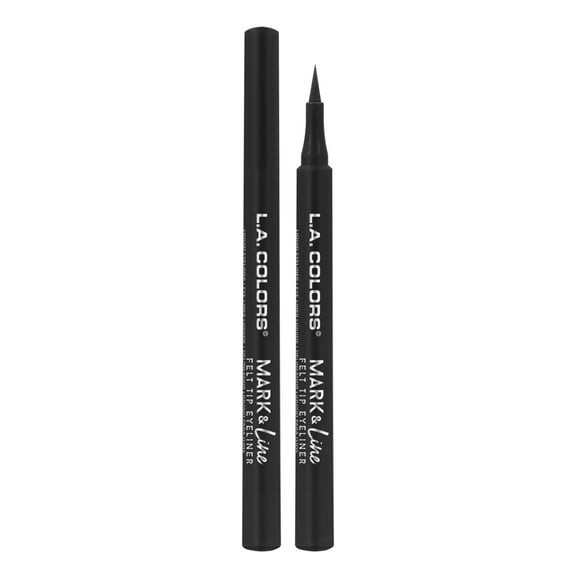 L.A. Colors Ultra-precise Mark & Fine Felt Tip Liquid Eyeliner, Black