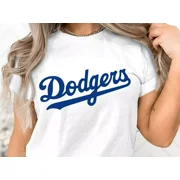 L.A. Dodgers Shirt, Baseball Game Day Gear, Ladies Baseball Gift