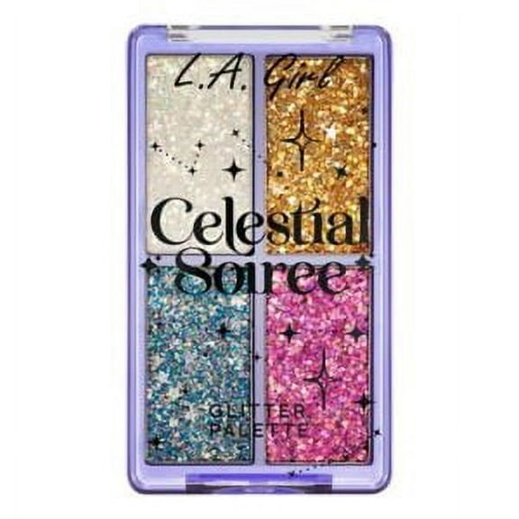 L.A. Girl Glitter Quad Palette, Celestial G96092