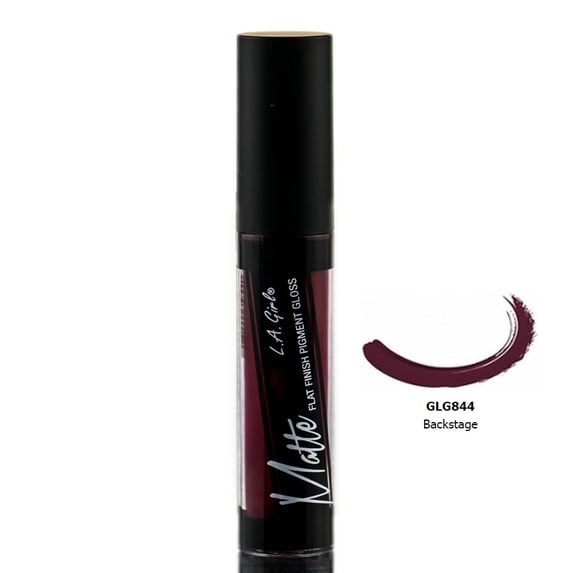 L.A. Girl Matte Flat Finish Pigment Lip Gloss, Backstage