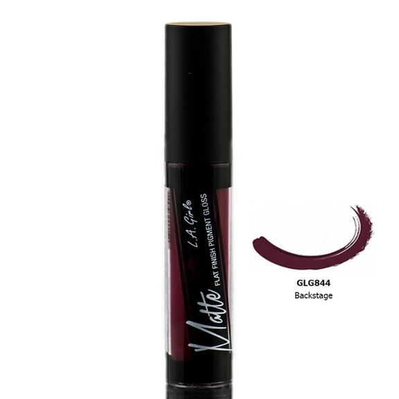 L.A. Girl Matte Flat Finish Pigment Lip Gloss, Backstage