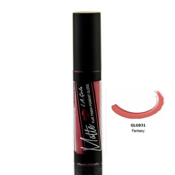 L.A. Girl Matte Flat Finish Pigment Lip Gloss, Fantasy