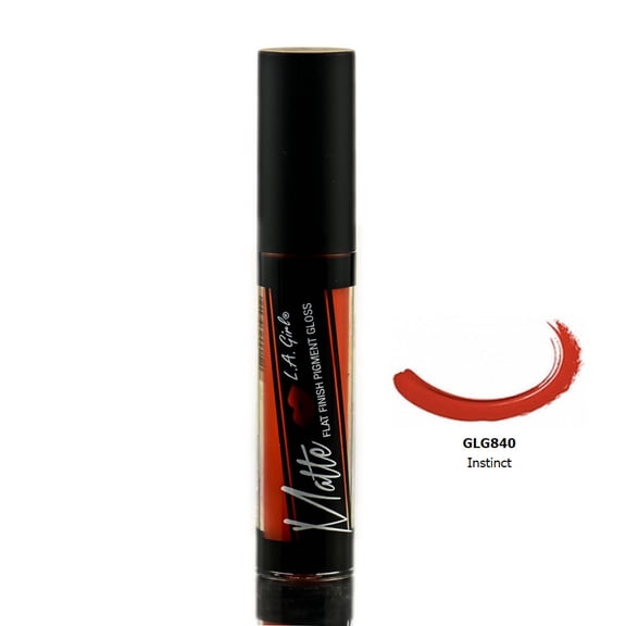 L.A. Girl Matte Flat Finish Pigment Lip Gloss, Instinct