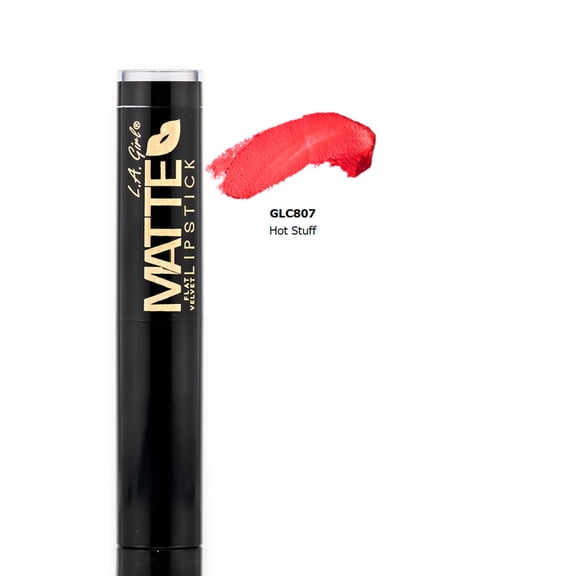 L.A. Girl Matte Flat Velvet Lipstick Stick, Hot Stuff