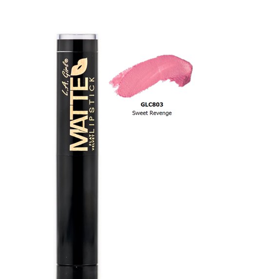 L.A. Girl Matte Flat Velvet Lipstick Stick, Sweet Revenge