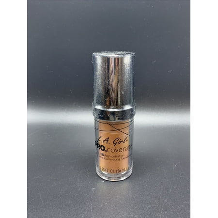 L.A. Girl PRO.coverage HD High-Definition Long Wear Illuminating Foundation, Toast