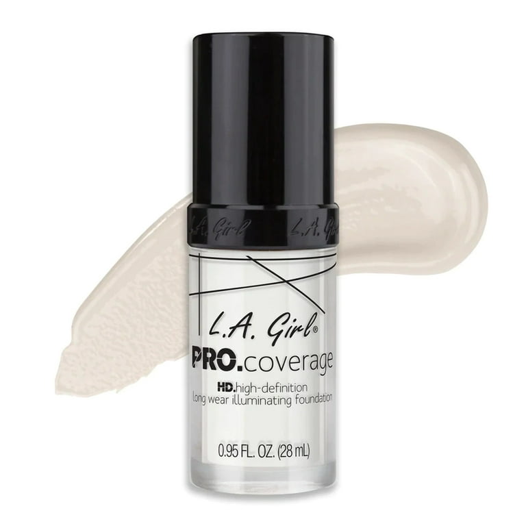 L.A. Girl PRO.coverage HD High-Definition Long Wear Illuminating  Foundation, White