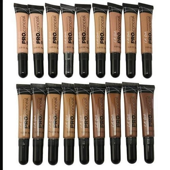 L.A. Girl Pc Pro Conceal High Definition Concealer Set Of Color Gc971988, All, 16 Ounce, (Pack Of 18) (Lax-Gc971-Gc988) Packaging May Vary