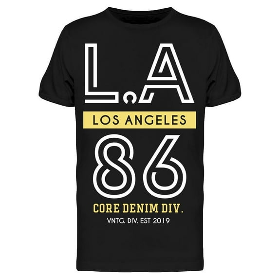 L.A Lettering Design T-Shirt Men -Image by Shutterstock, Male XX-Large
