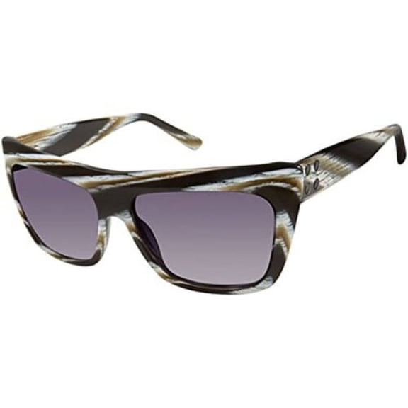 L.A.M.B. Women Sunglasses LA 513 Horn/Grey Cat Eye 100%UV/UV400 56-16-135
