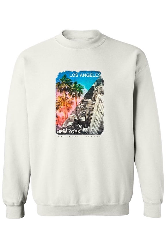 L.A. - Men Sweatshirt, White, Medium