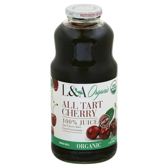 L & A Organic Tart Cherry Juice 35 oz (Pack Of 6)