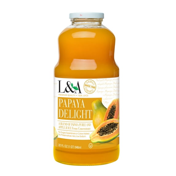 L&A Papaya Delight Juice, 32 Fl. Oz.