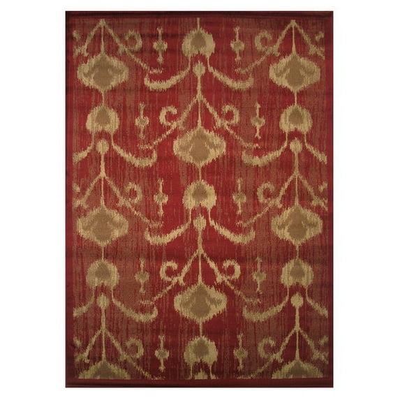 L.A. Rugs Inspiration Red Area Rug