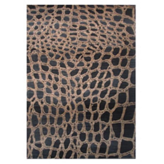 L.A. Rugs Vista Black Indoor Area Rug