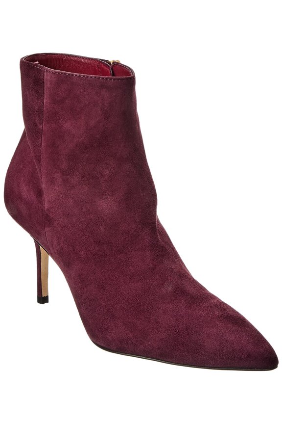 Aimee Suede Bootie, 40.5, Red