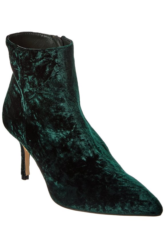 Aimee Velvet Bootie, 41, Green