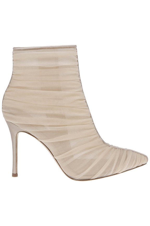 L’AGENCE Noemie Tulle & Satin Bootie, 37