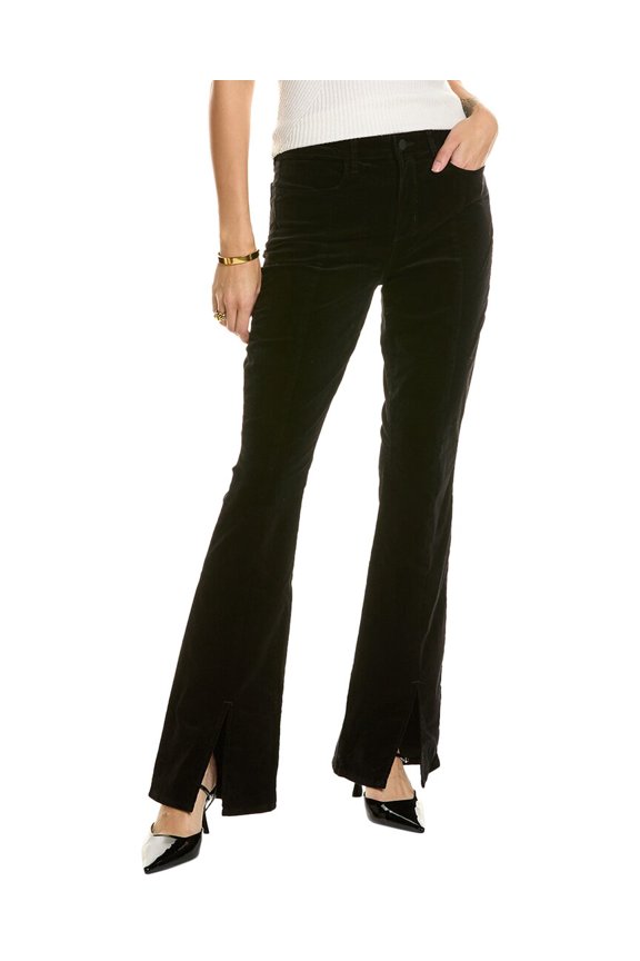 womens  Beatrix High-Rise Baby Boot Slit Jean, 23, Black