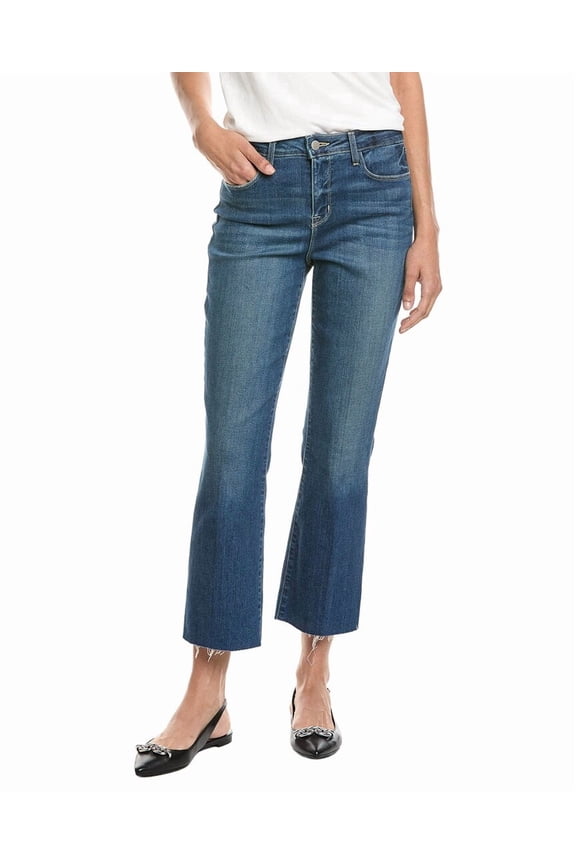 L’AGENCE womens  Kendra High-Rise Crop Flare Jean, 23