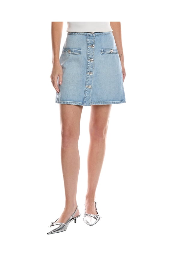 womens Kris Button Front Mini Skirt, 33