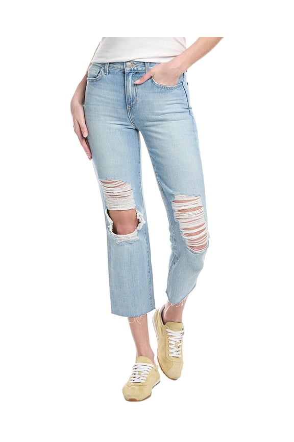 womens L'AGENCE Adele High-Rise Crop Stove Pipe Jean Celestine Jean,