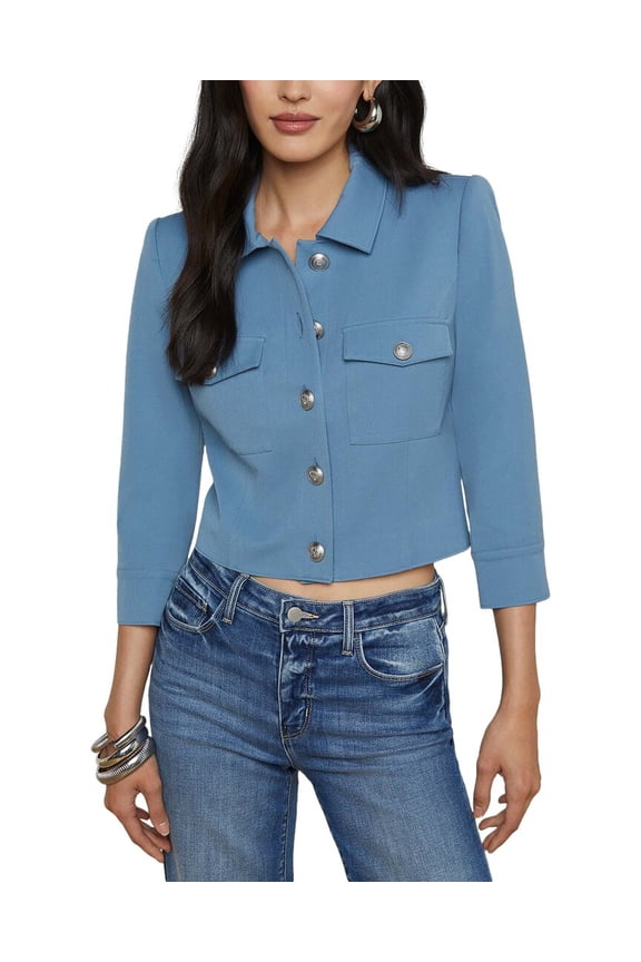 L’AGENCE womens L'AGENCE Kumi Cropped Fitted Jacket, 18