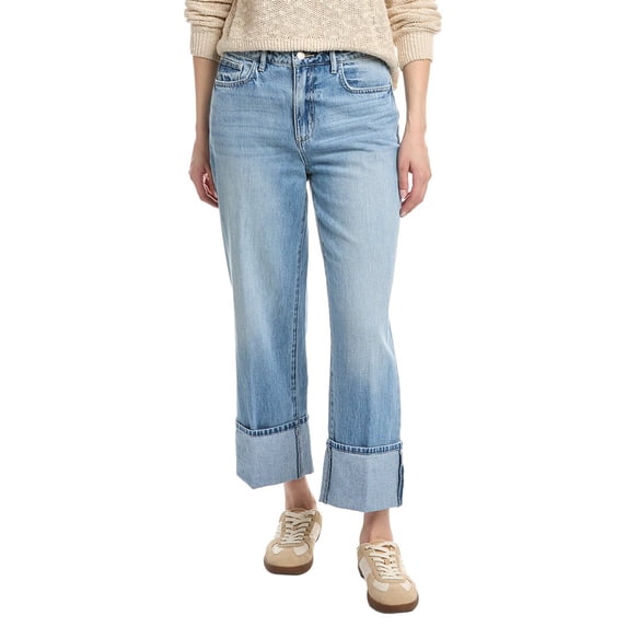 L’AGENCE womens L'AGENCE Leighton Ultra High-Rise Cuff Stovepipe Cristo Jean,